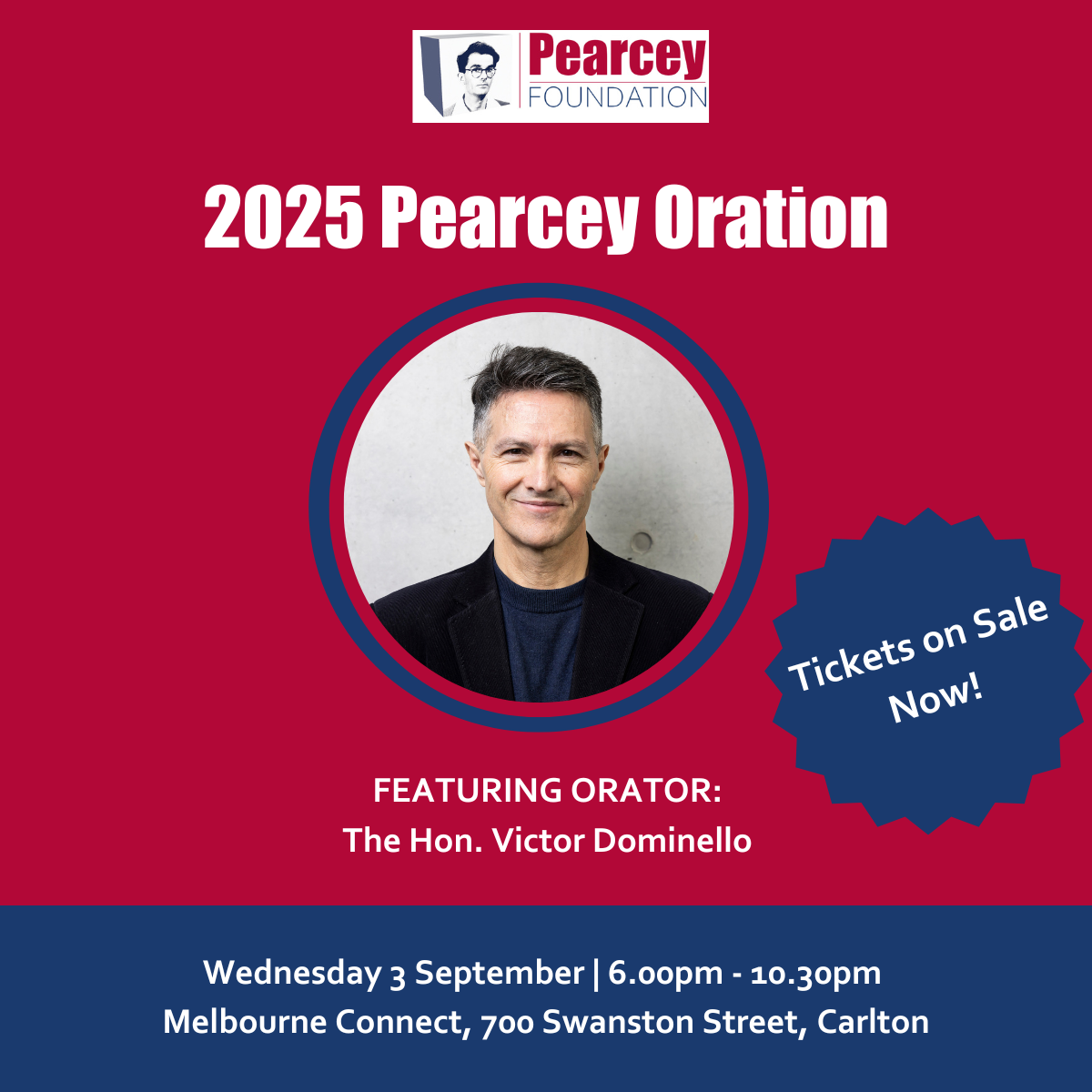 2025 Pearcey Oration Sponsor Table