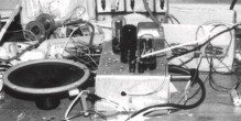 A reconstructed valve amplifier built to the original CSIRAC design